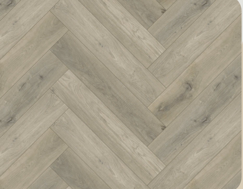 Luxura Portofino Oak SPC Click Vinyl Flooring - 640x128mm | 6.5mm Herringbone - TILES Paradise