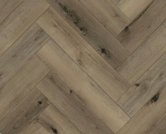 Luxura Riverside Oak SPC Click Vinyl Flooring - 640x128mm | 6.5mm Herringbone - TILES Paradise