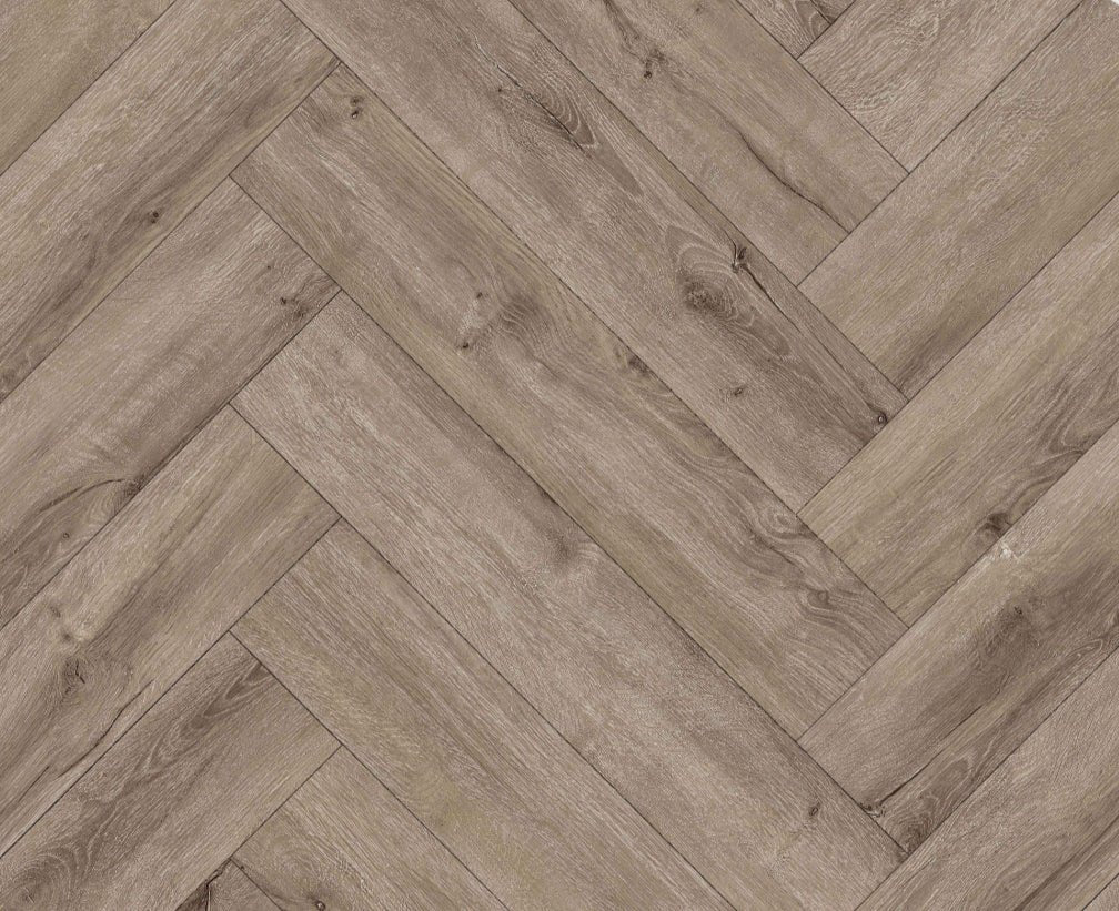 Luxura Seagrove Oak SPC Click Vinyl Flooring - 640x128mm | 6.5mm Herringbone - TILES Paradise