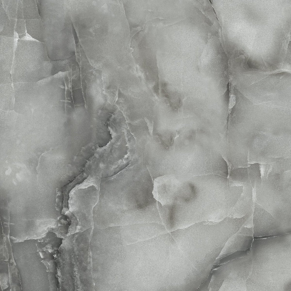 Makrana Dark Grey 60x60cm Polished Porcelain Wall and Floor Tile - TILES Paradise