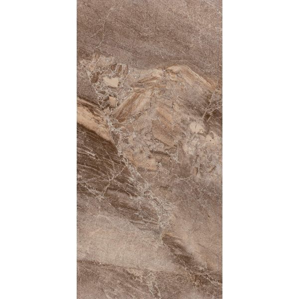 Alpes Nero Grey Gloss Ceramic 50x25cm Wall Tile