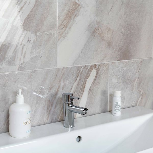 Alpes Gris Grey Gloss Ceramic 50x25cm Wall Tile