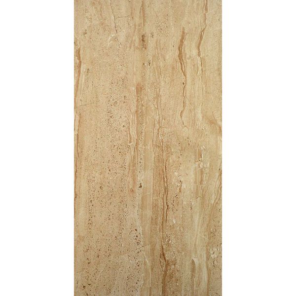 Dahini Beige Gloss Marble Effect 50x25cm Ceramic Wall Tile