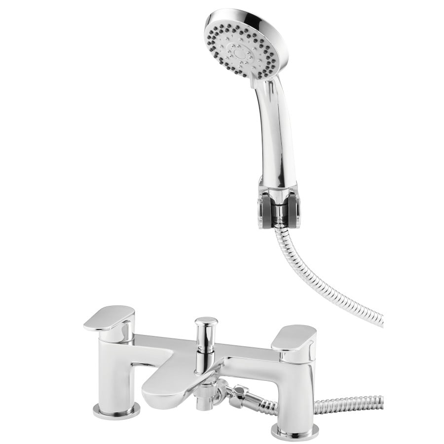 Mirela Chrome Round Bath Shower Mixer Tap
