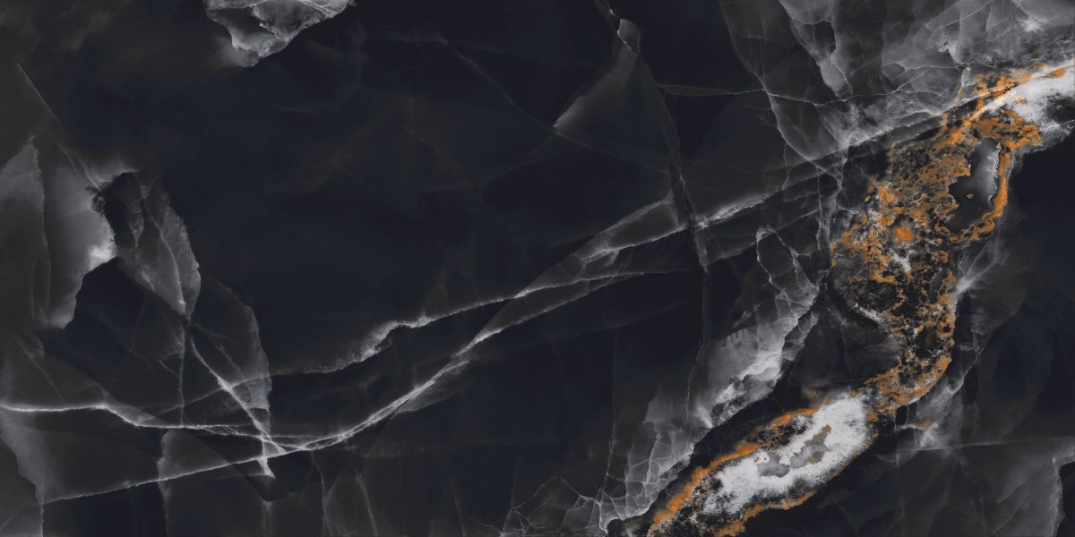 Nebula Black Onyx Polished Porcelain 60x120cm Wall & Floor Tile - TILES Paradise