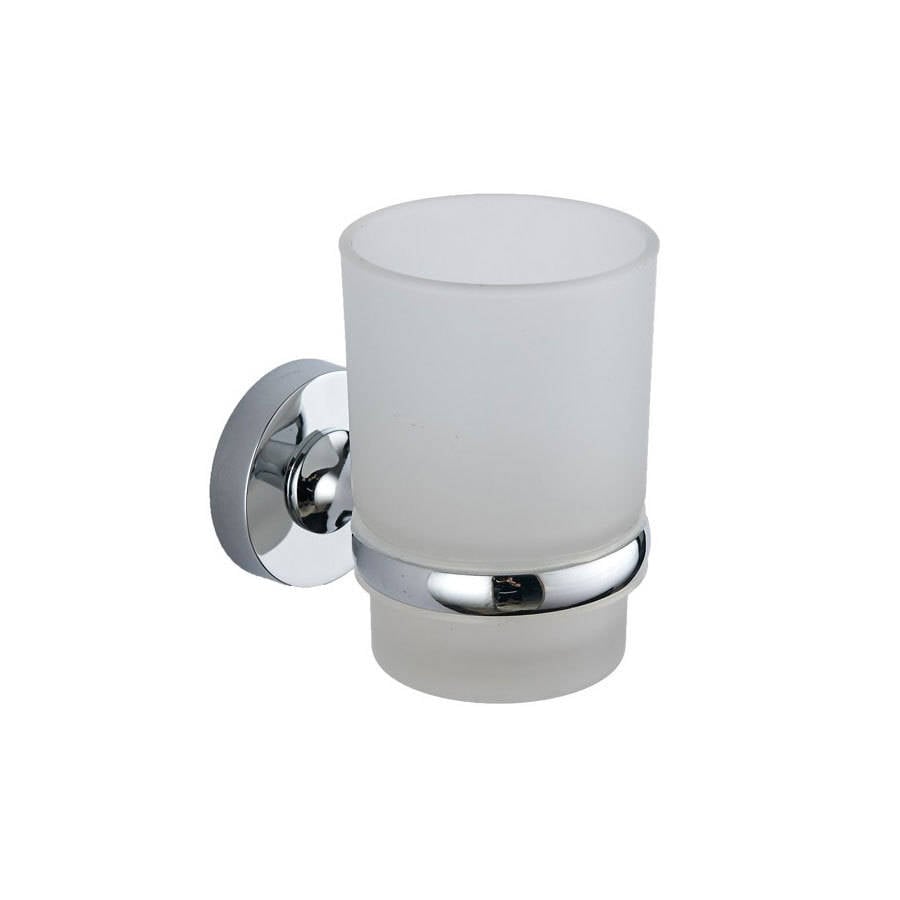 Norvia Chrome Round Tumbler Holder