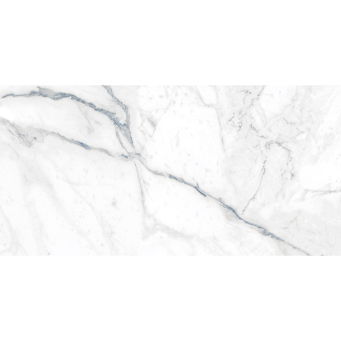 Crystal Blue Marble Effect 60x120cm Matt Antislip Porcelain Wall and Floor Tile