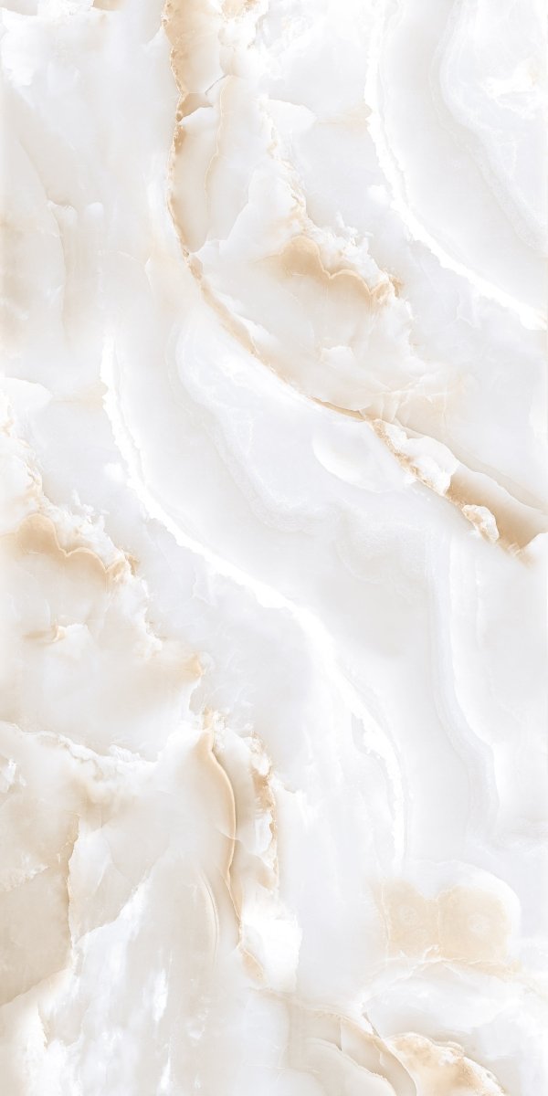 Onyx Beige Polished Porcelain 60x120cm Wall and Floor Tile - TILES Paradise