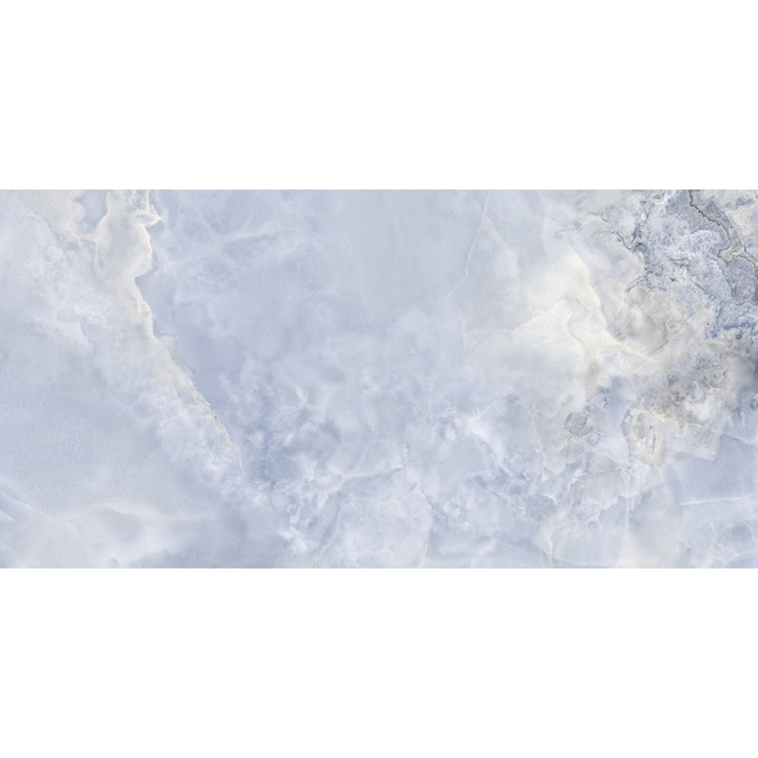 Onyx Oasis Blue 60x120cm Polished Porcelain Wall & Floor Tile - TILES Paradise