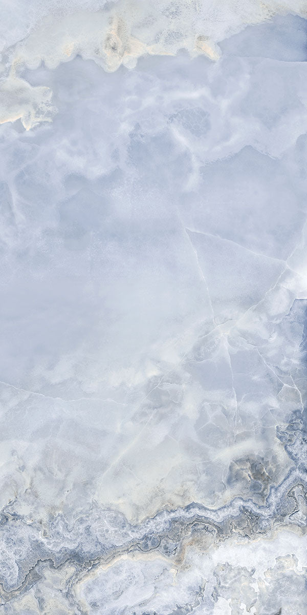 Onyx Oasis Blue 60x120cm Polished Porcelain Wall & Floor Tile - TILES Paradise