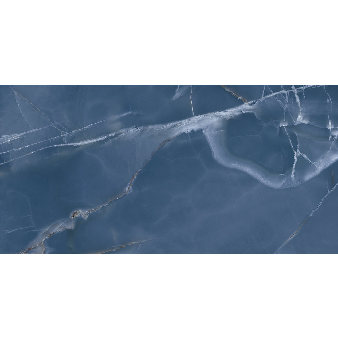 Onyx Real Porcelain 60x120cm Blue Polished Wall & Floor Tile