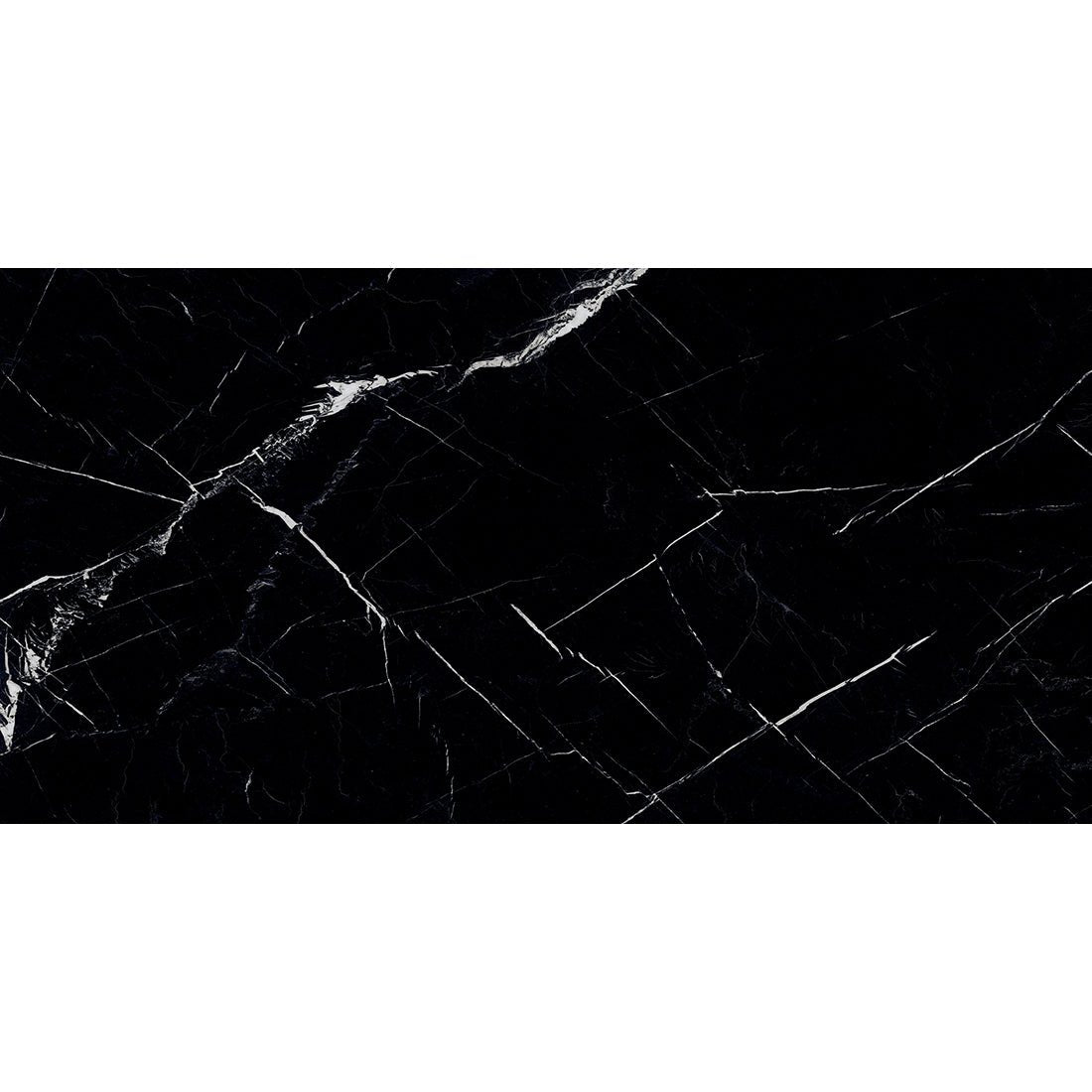 Pallet Deal: 56 Tiles (40 sq.m) Rich Black & White 60x120cm Porcelain Polished Wall & Floor Tile - TILES Paradise