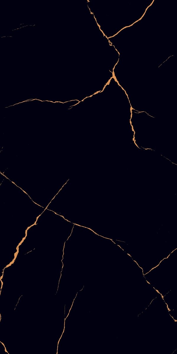 Marquina Black & Gold Marble Effect Porcelain Tile 60x120cm with elegant golden veining and glossy finish