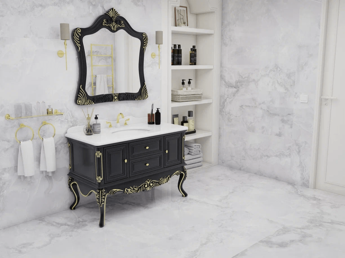 Pallet Deal: (90 sq.m) Onyx ‘Oasis Grey 60x120cm Polished Porcelain Wall & Floor Tile - TILES Paradise