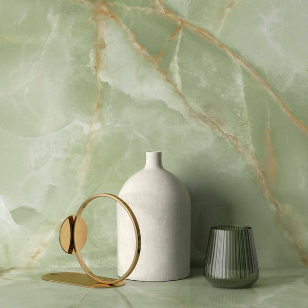 Pamesa Spain Lux Noor Onyx Green Polished 60x120cm Porcelain Wall and Floor Tile - TILES Paradise