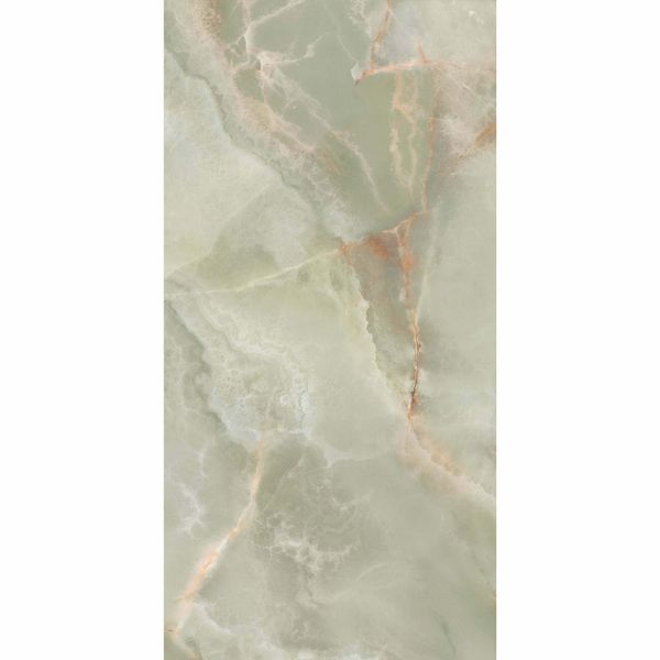 Pamesa Spain Lux Noor Onyx Green Polished 60x120cm Porcelain Wall and Floor Tile - TILES Paradise