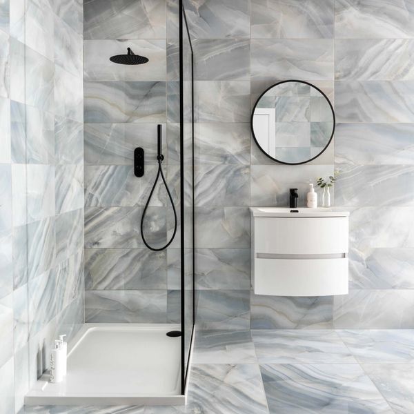 Pamesa Spain Rodas Smerato Onyx Blue Polished 30x60cm Porcelain Wall and Floor Tile - TILES Paradise