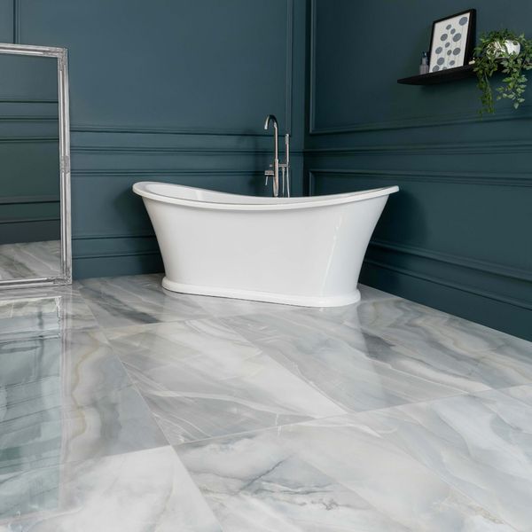 Pamesa Spain Rodas Smerato Onyx Blue Polished 60x120cm Porcelain Wall and Floor Tile - TILES Paradise