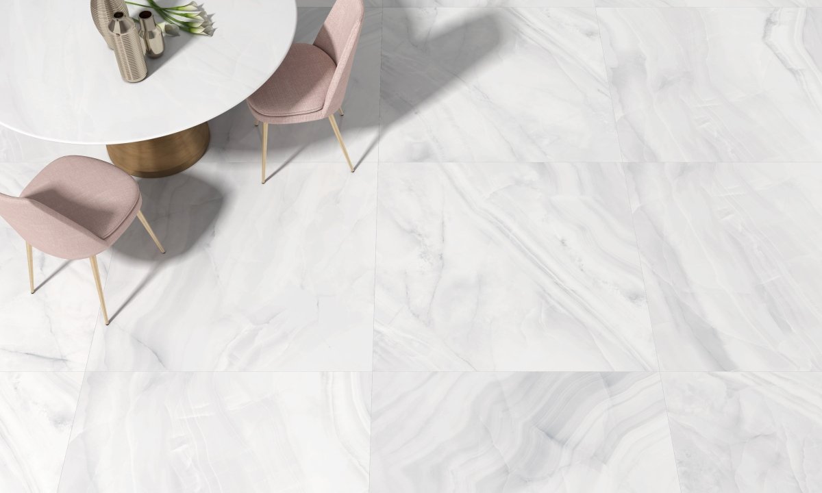 Pamesa Spain Rodas Smerato Onyx White Polished 60x120cm Porcelain Wall and Floor Tile - TILES Paradise