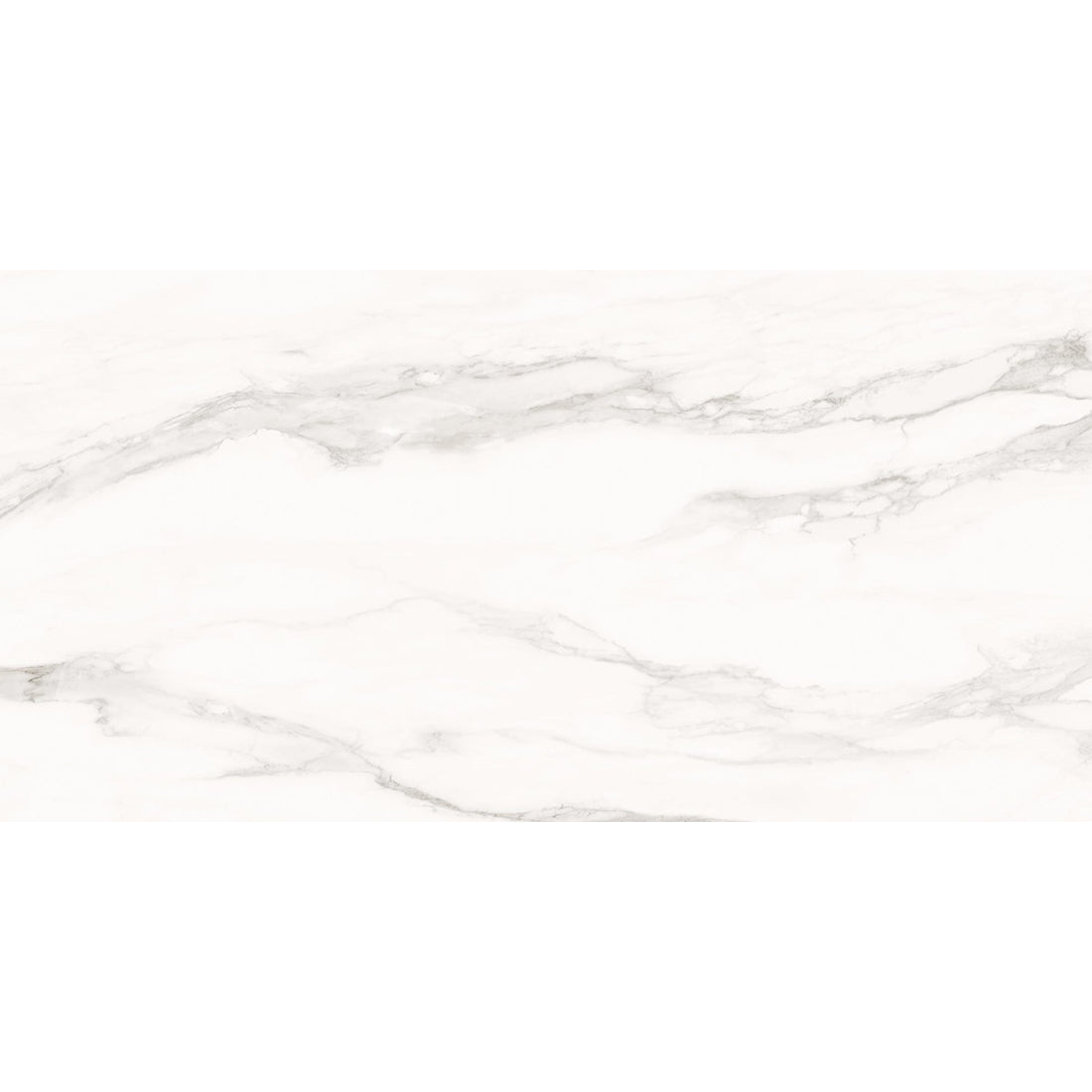 Pantheon Carrara White Marble Effect Matt Porcelain Tile 60x120cm