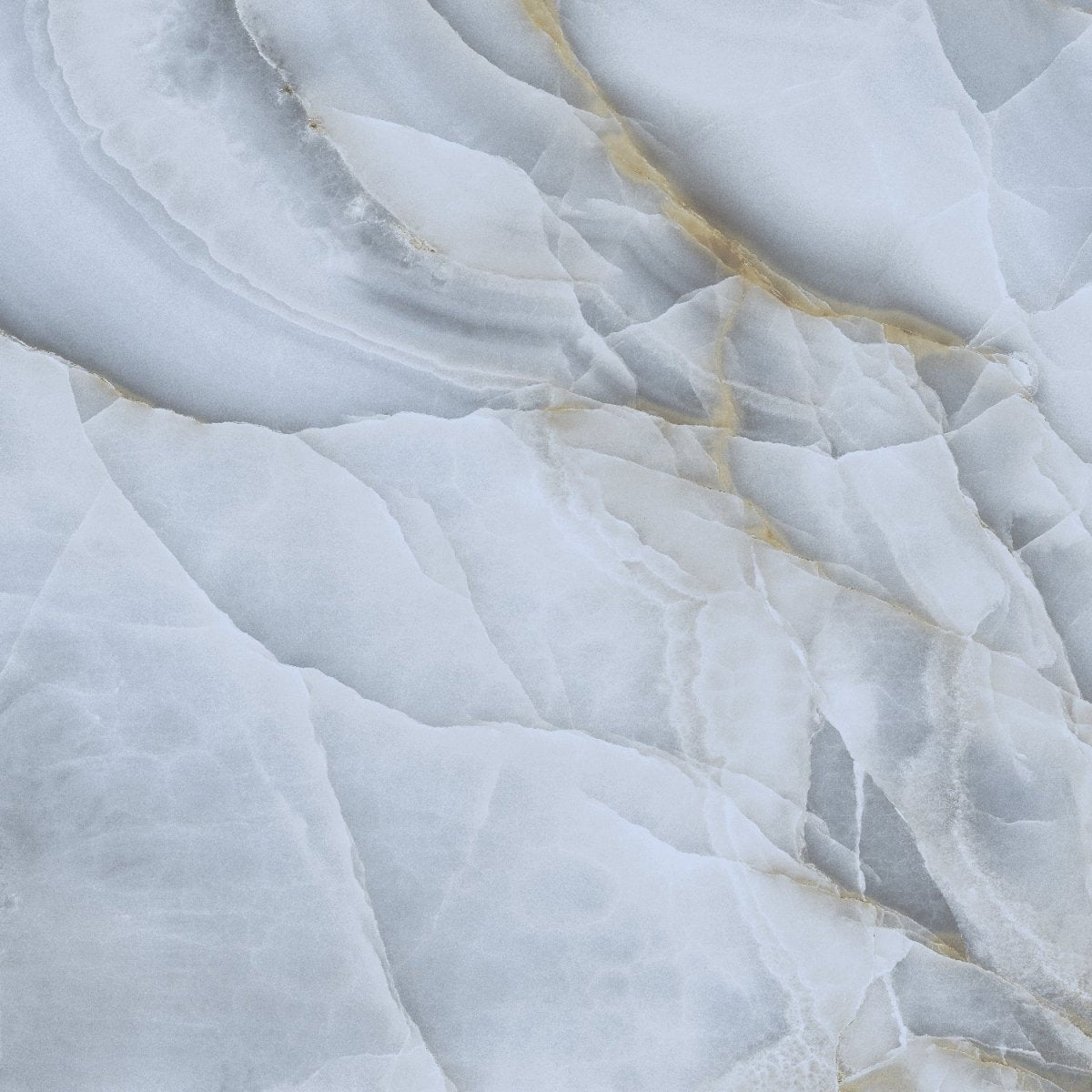 Persian Onyx Gold Blue Glossy Porcelain Tiles 60x60cm Wall & Floor Tile - TILES Paradise