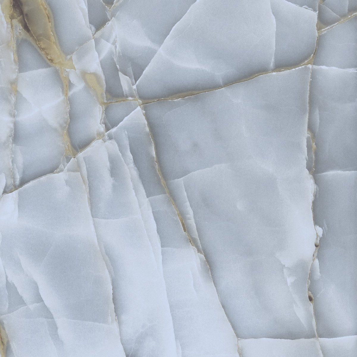 Persian Onyx Gold Blue Glossy Porcelain Tiles 60x60cm Wall & Floor Tile - TILES Paradise