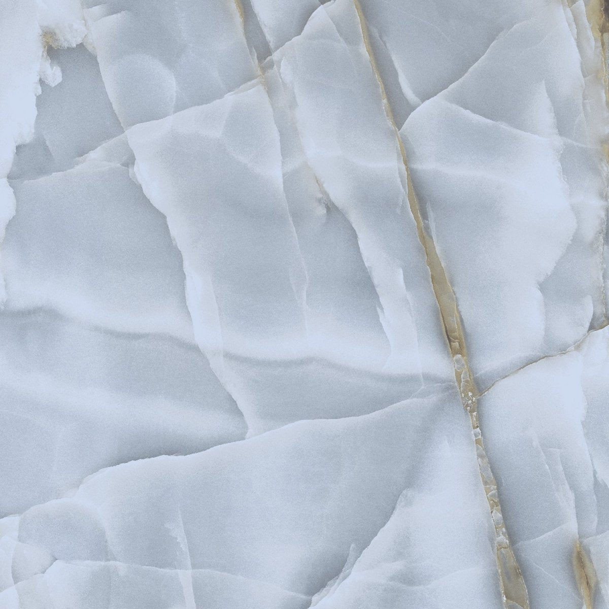 Persian Onyx Gold Blue Glossy Porcelain Tiles 60x60cm Wall & Floor Tile - TILES Paradise