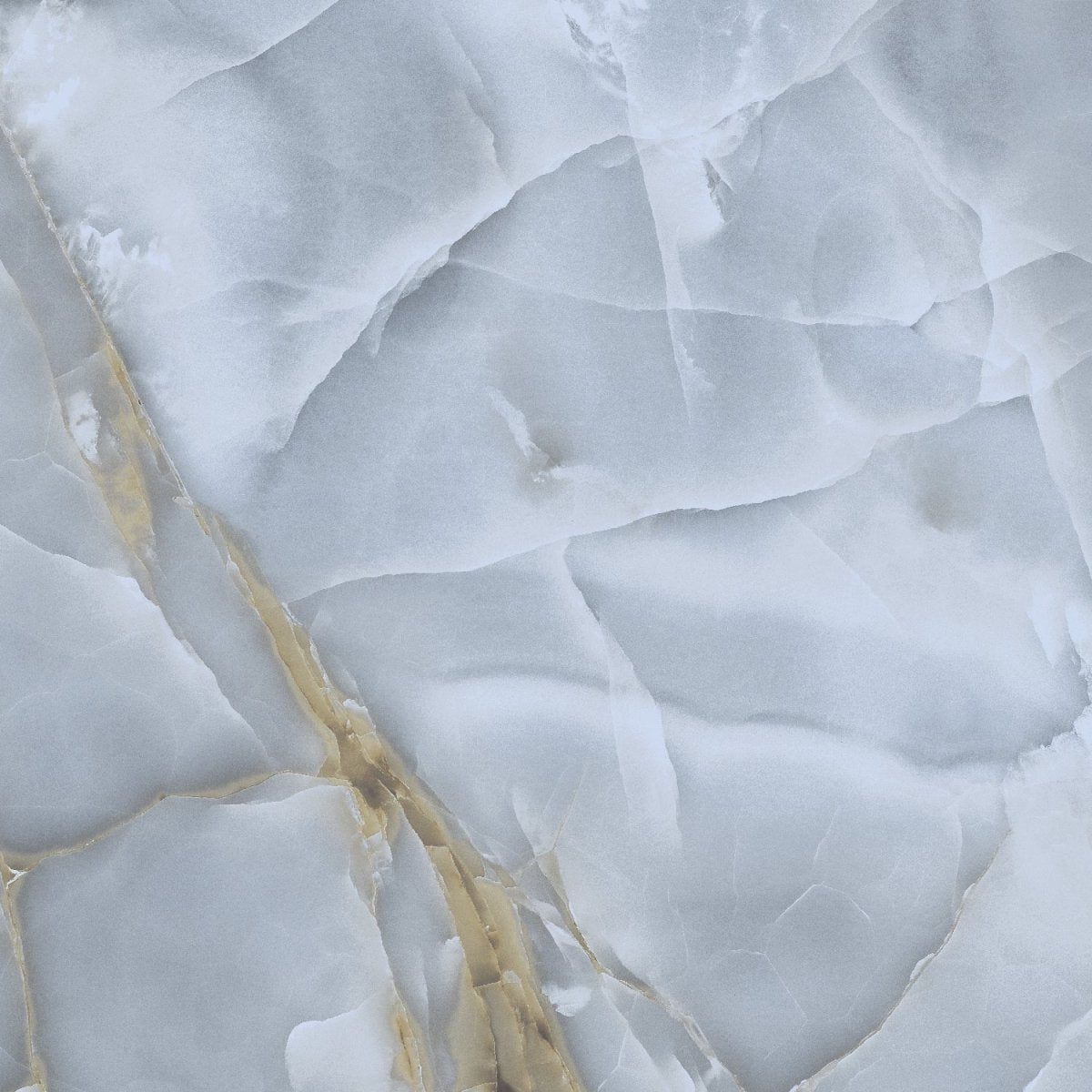 Persian Onyx Gold Blue Glossy Porcelain Tiles 60x60cm Wall & Floor Tile - TILES Paradise