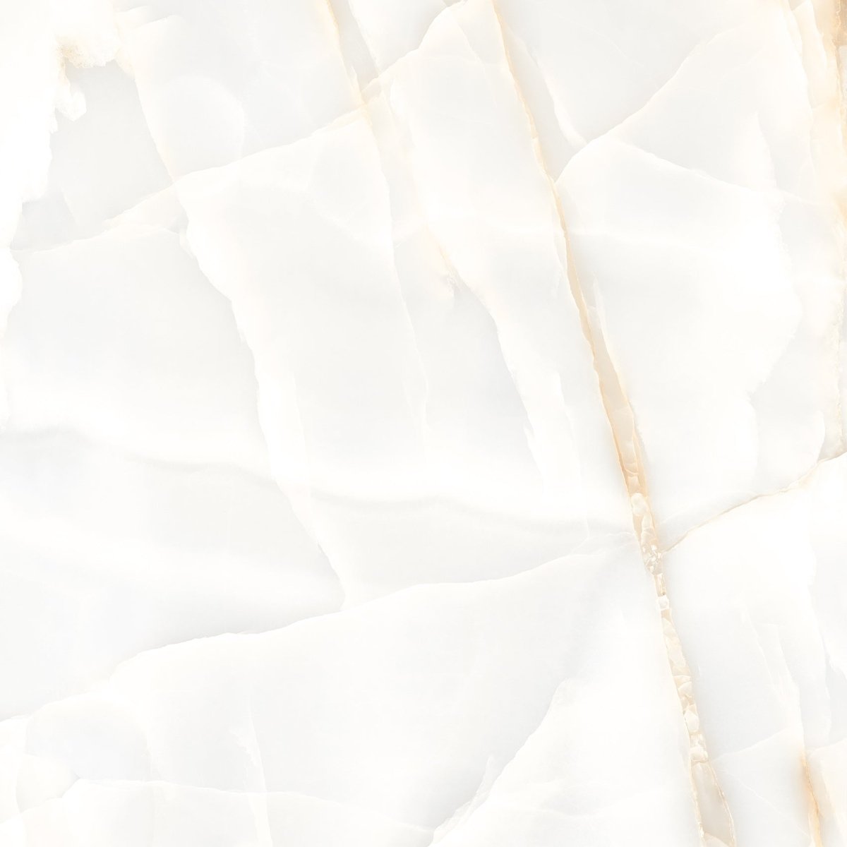 Persian Onyx Gold White Glossy Porcelain Tiles 60x60cm Wall & Floor Tile - TILES Paradise