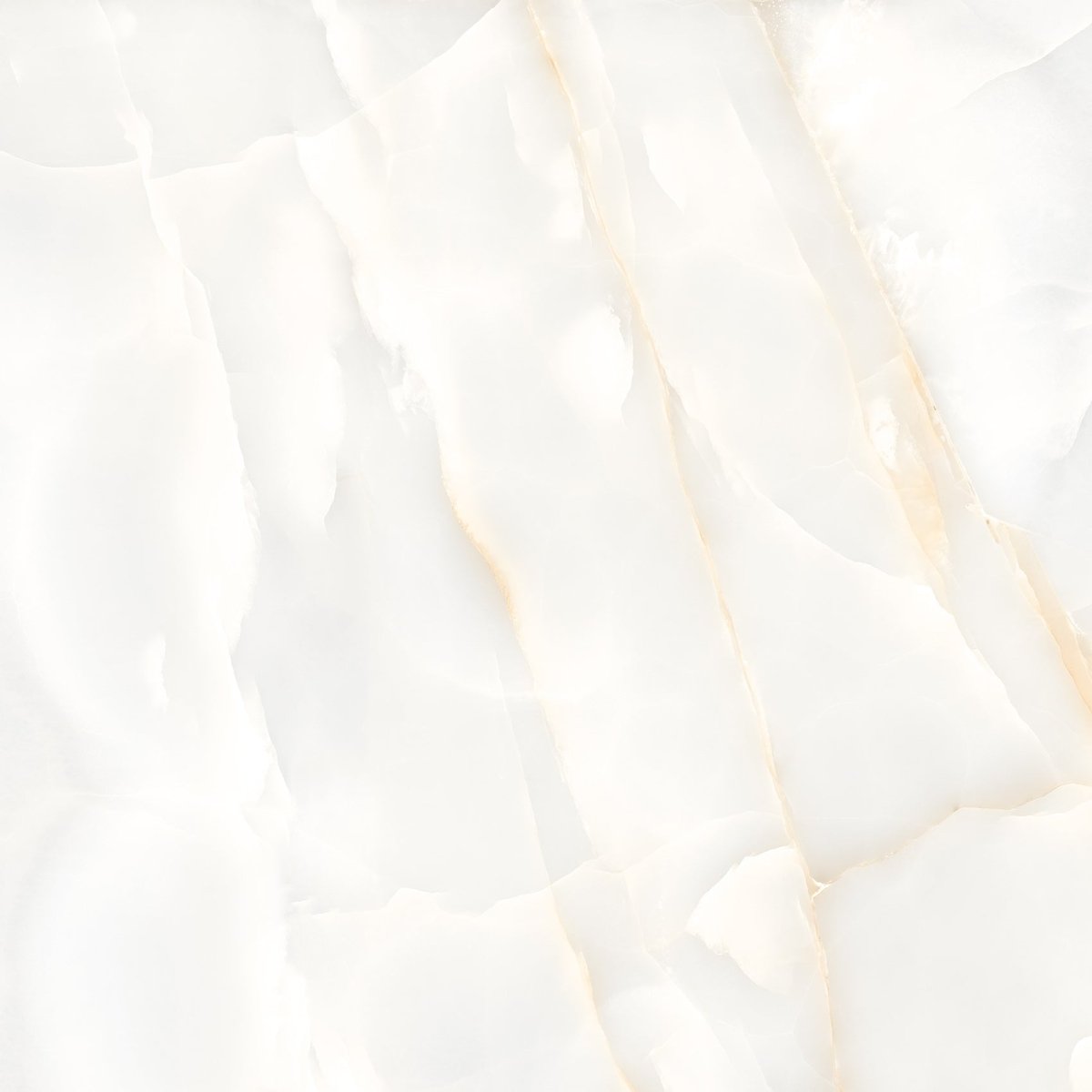 Persian Onyx Gold White Glossy Porcelain Tiles 60x60cm Wall & Floor Tile - TILES Paradise