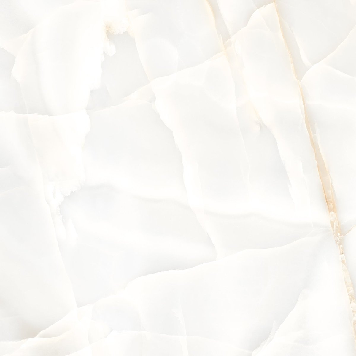 Persian Onyx Gold White Glossy Porcelain Tiles 60x60cm Wall & Floor Tile - TILES Paradise