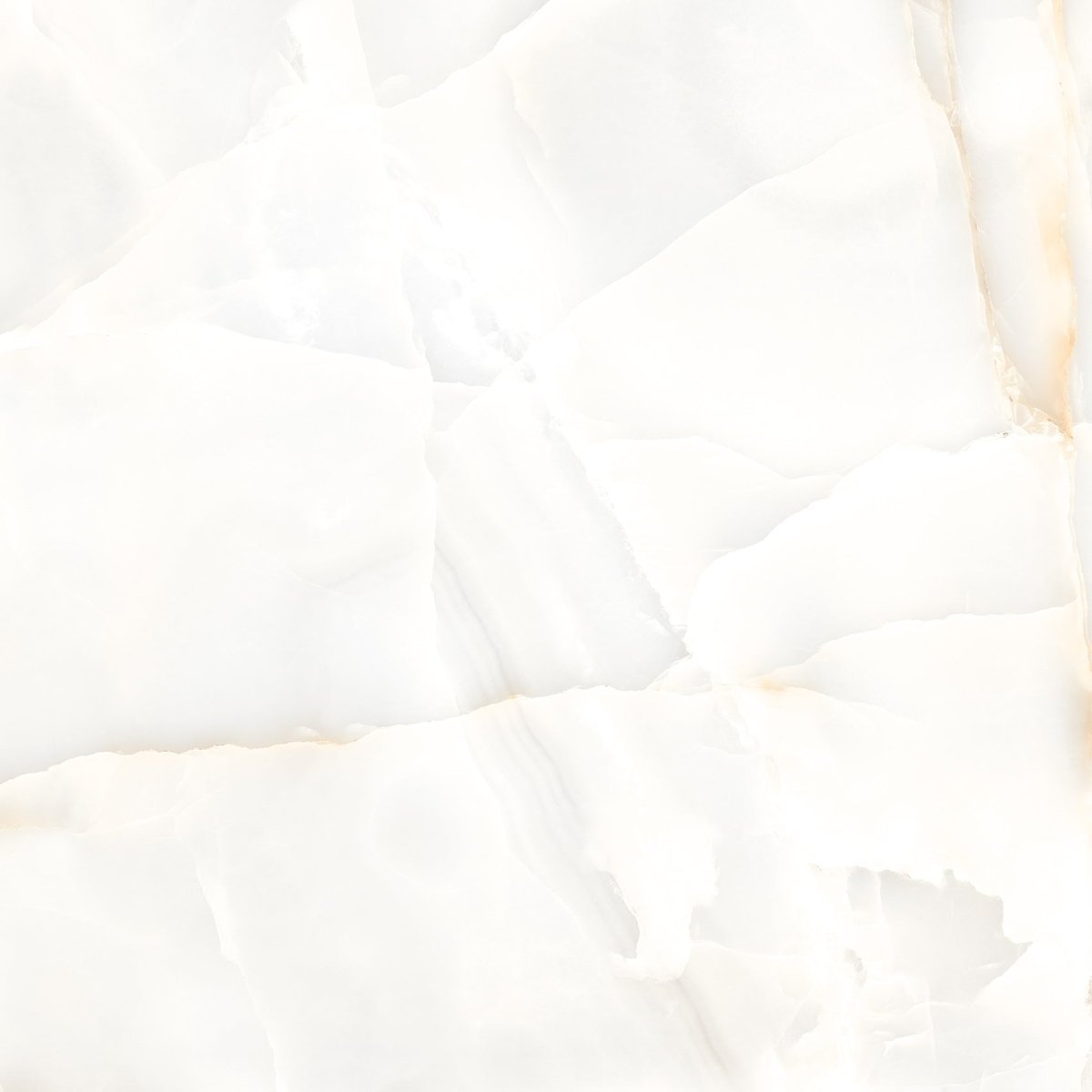 Persian Onyx Gold White Glossy Porcelain Tiles 60x60cm Wall & Floor Tile - TILES Paradise