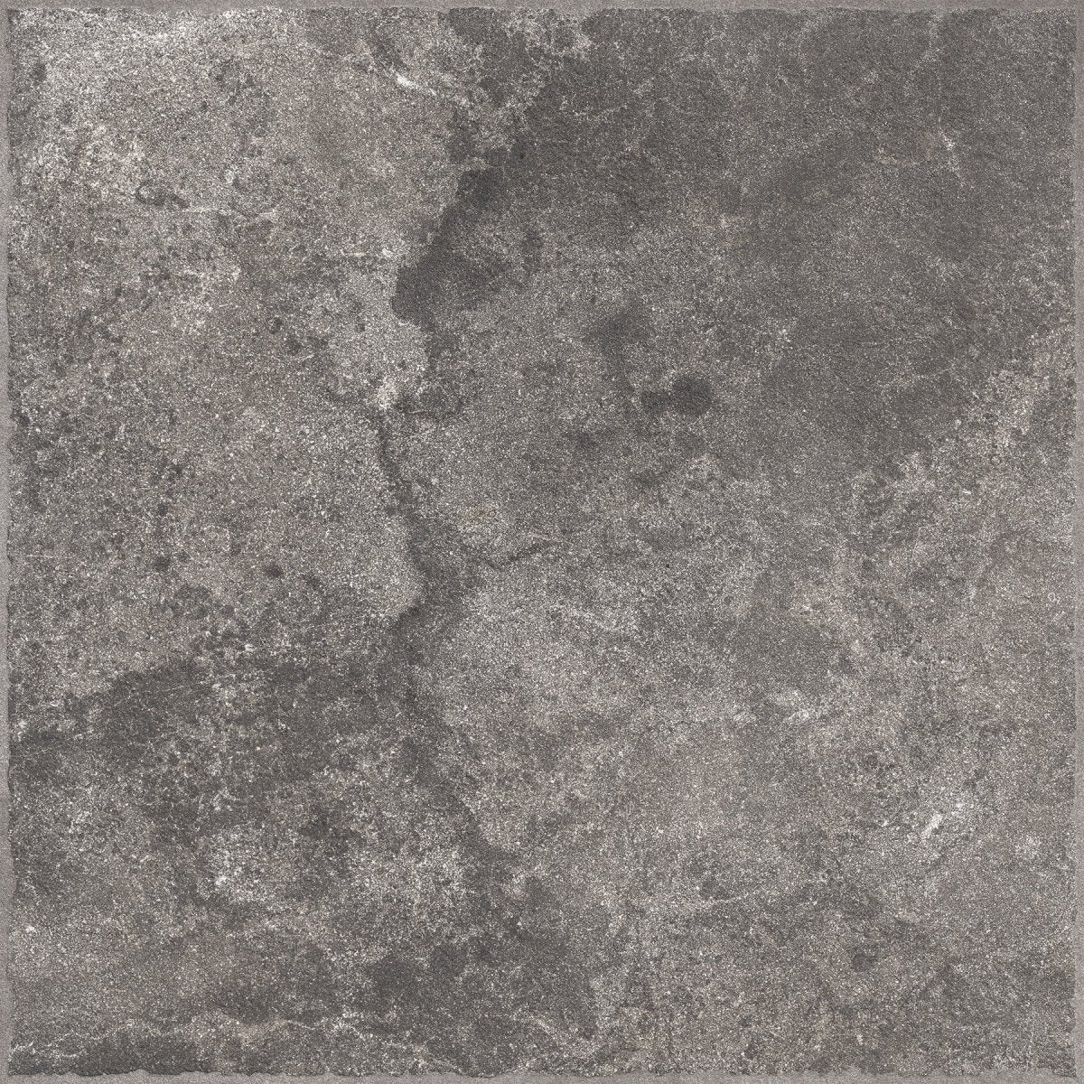 Portland Black Stone Effect Matt Full Body Porcelain 60x60cm Wall & Floor Tile - TILES Paradise