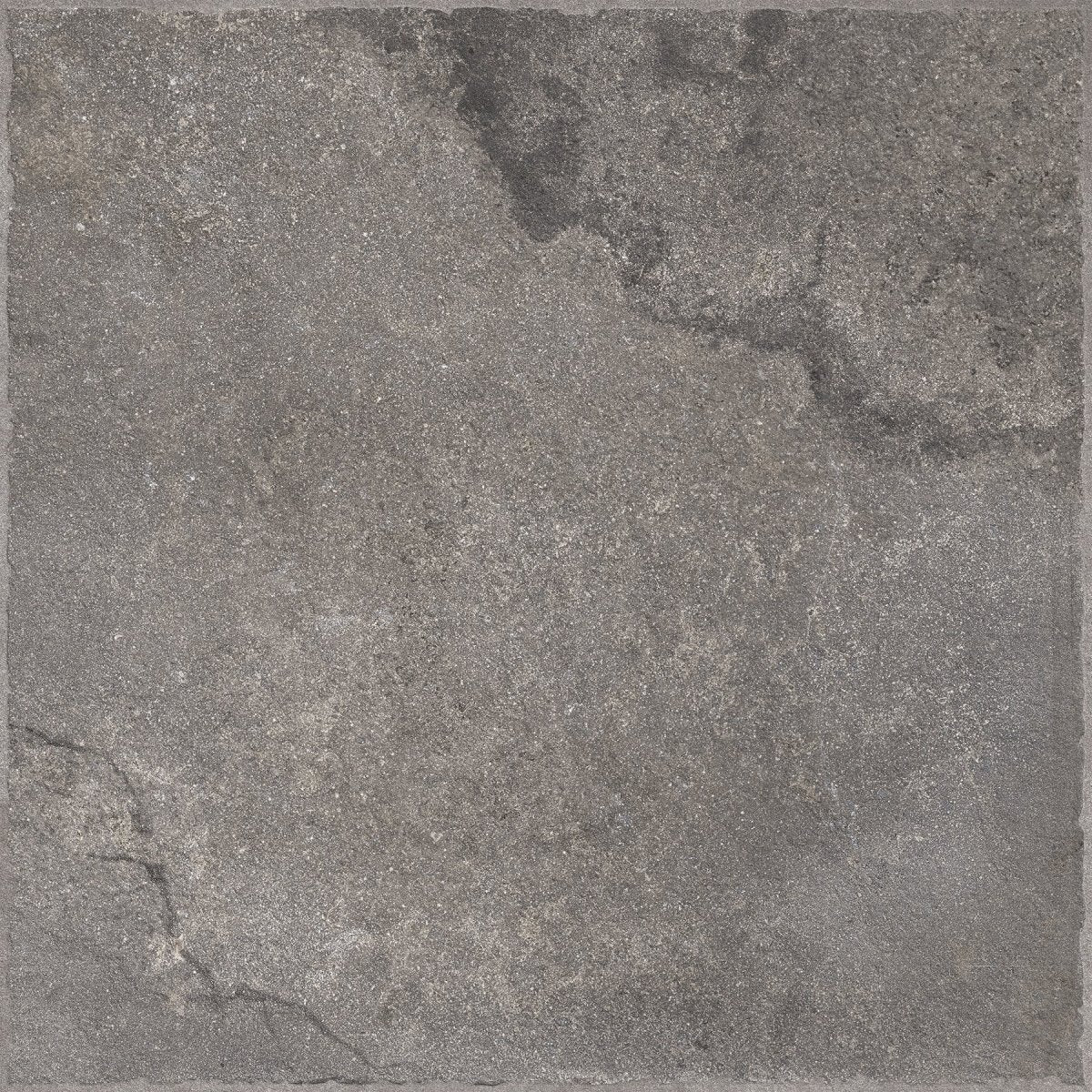 Portland Black Stone Effect Matt Full Body Porcelain 60x60cm Wall & Floor Tile - TILES Paradise