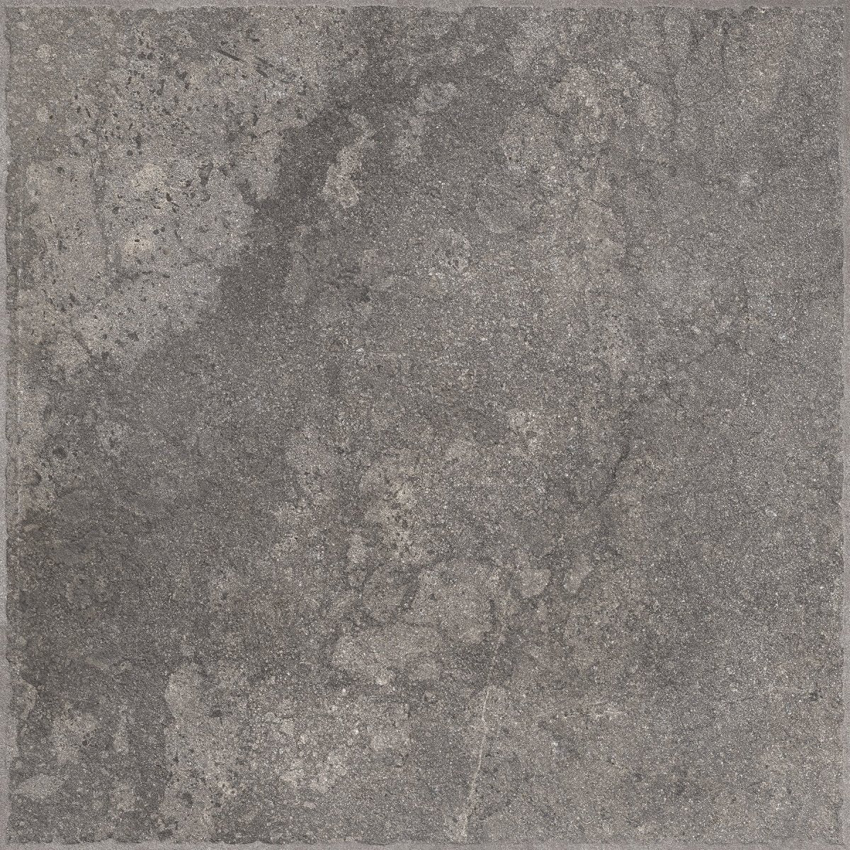 Portland Black Stone Effect Matt Full Body Porcelain 60x60cm Wall & Floor Tile - TILES Paradise