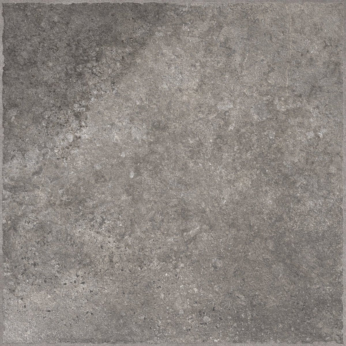 Portland Black Stone Effect Matt Full Body Porcelain 60x60cm Wall & Floor Tile - TILES Paradise