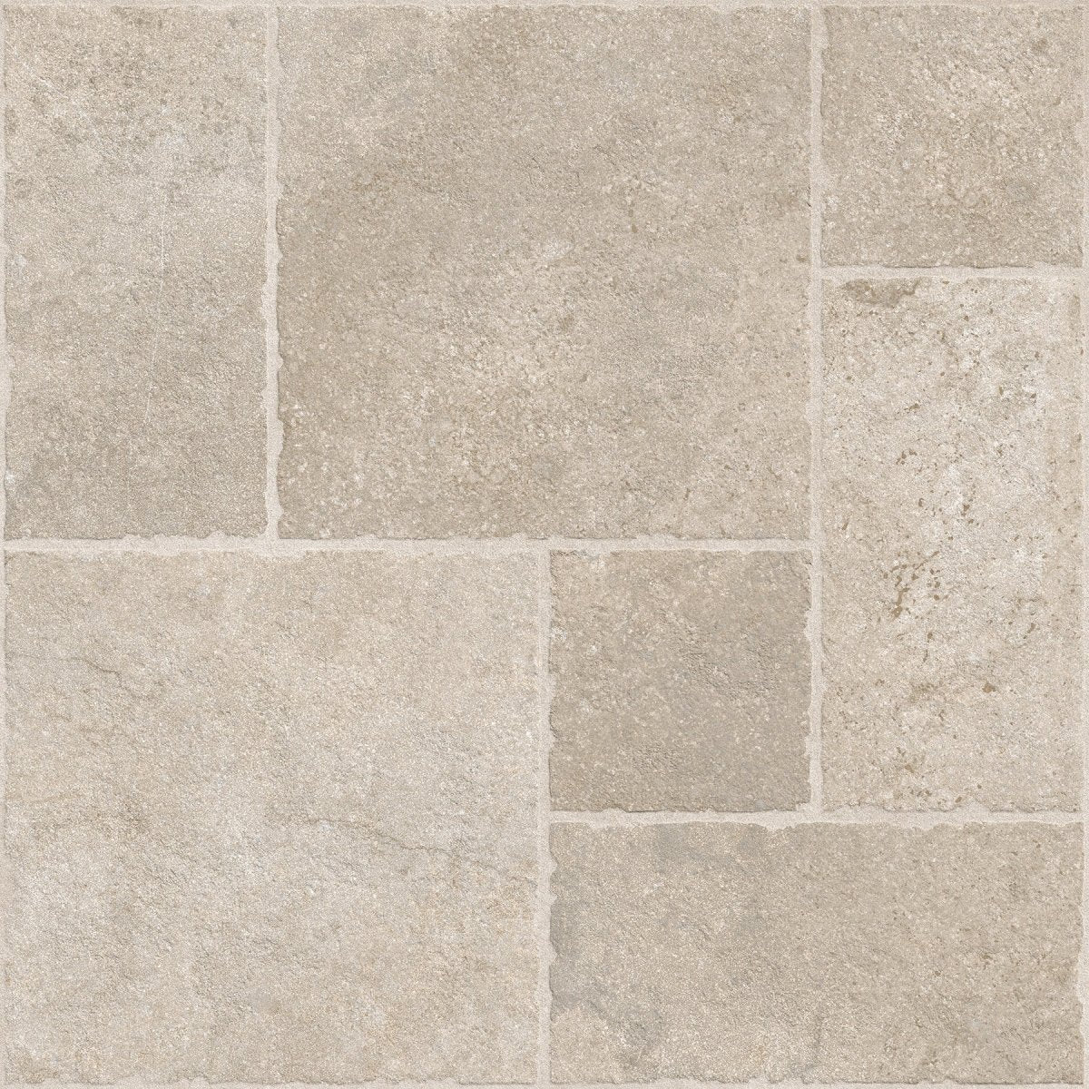 Portland Cream Flagstone Effect Matt Full Body Porcelain 60x60cm Wall & Floor Tile - TILES Paradise