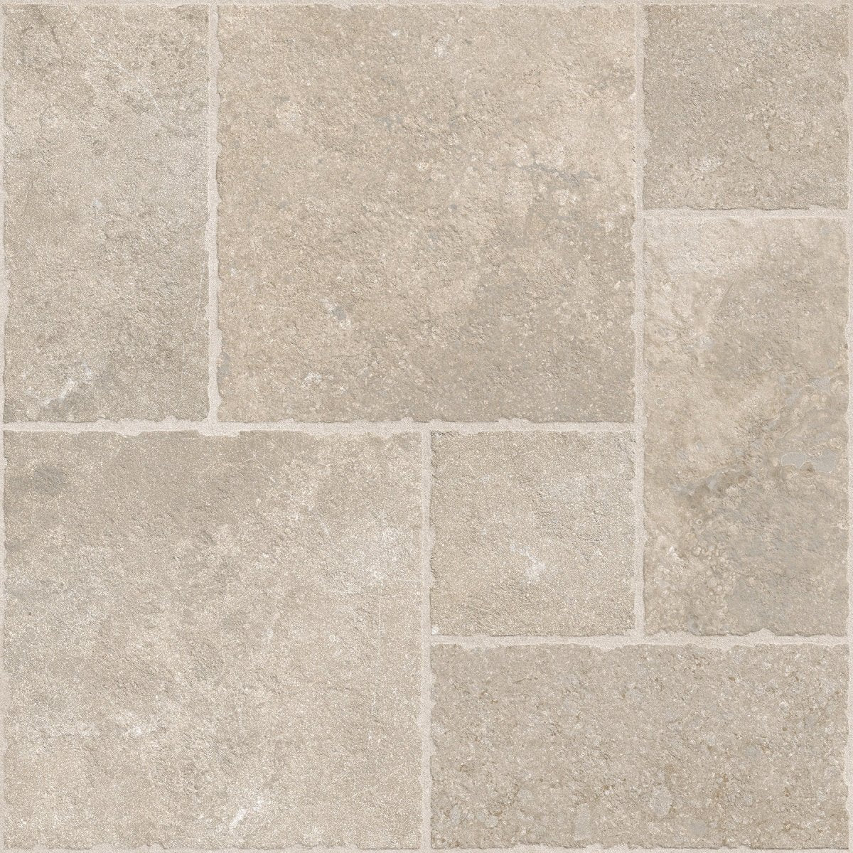 Portland Cream Flagstone Effect Matt Full Body Porcelain 60x60cm Wall & Floor Tile - TILES Paradise