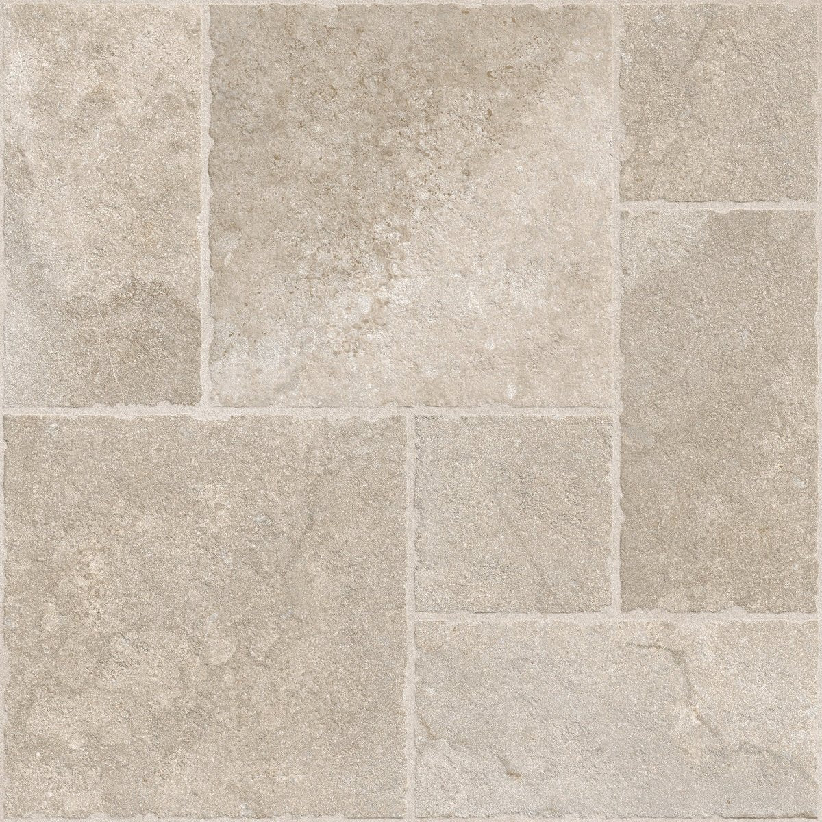 Portland Cream Flagstone Effect Matt Full Body Porcelain 60x60cm Wall & Floor Tile - TILES Paradise