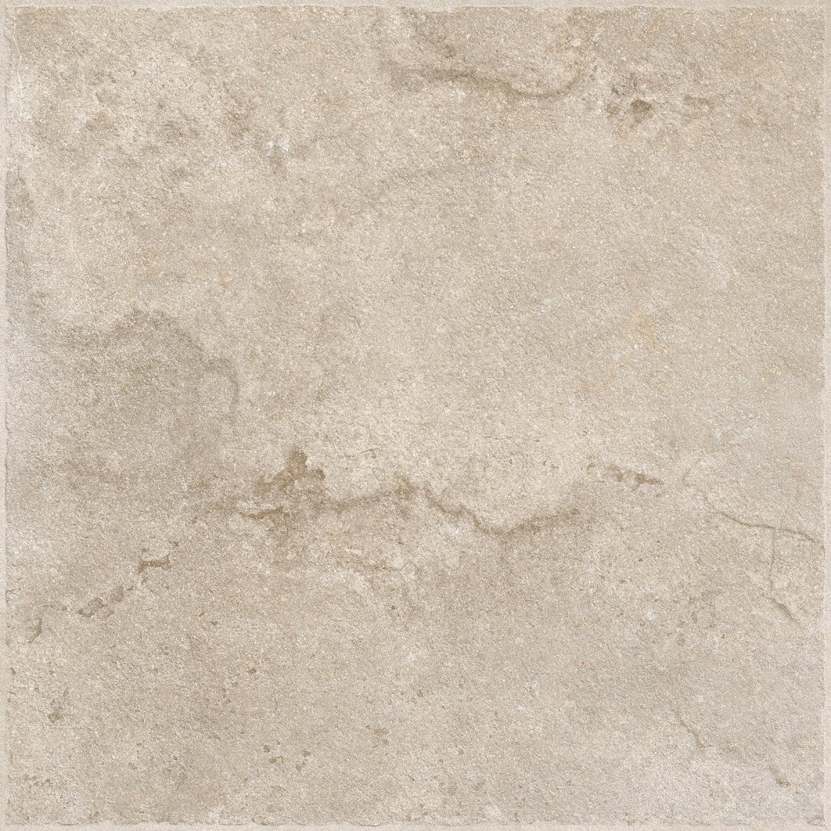 Portland Cream Stone Effect Matt Full Body Porcelain 60x60cm Wall & Floor Tile - TILES Paradise