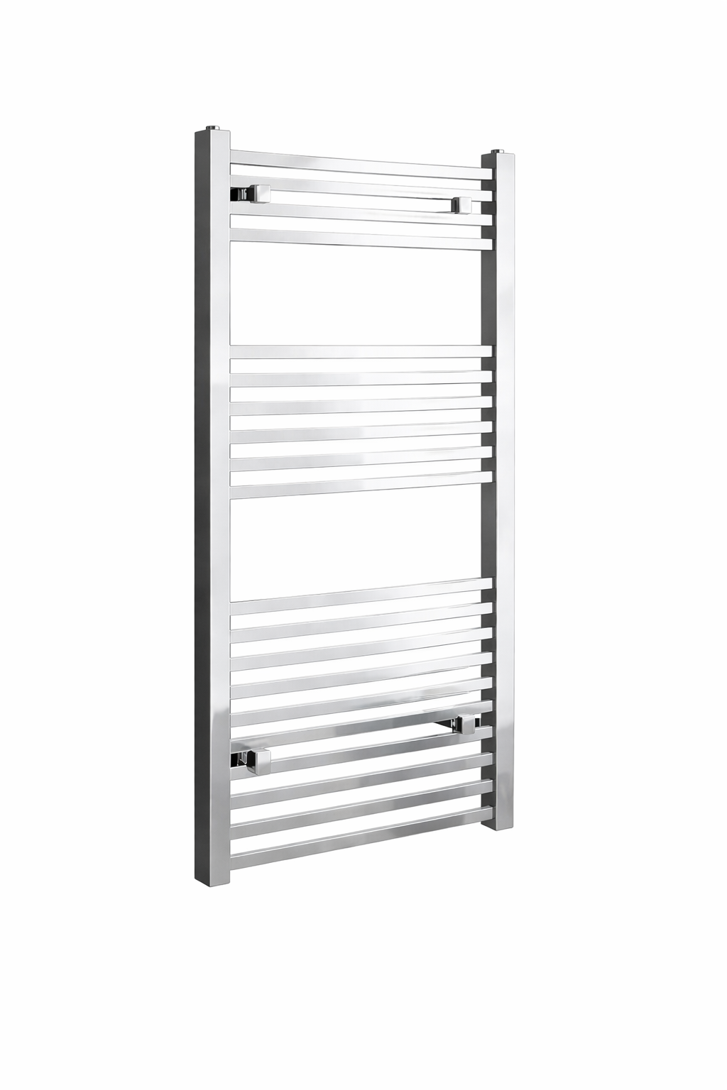 Quadrello Chrome Square Ladder Heated Towel Rail