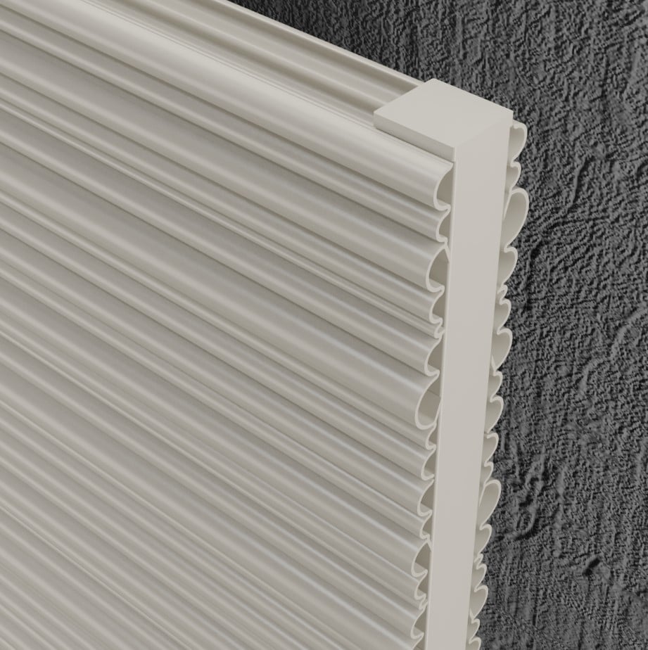 Quara White Horizontal Aluminium Radiator – Double Panel – 575x479mm