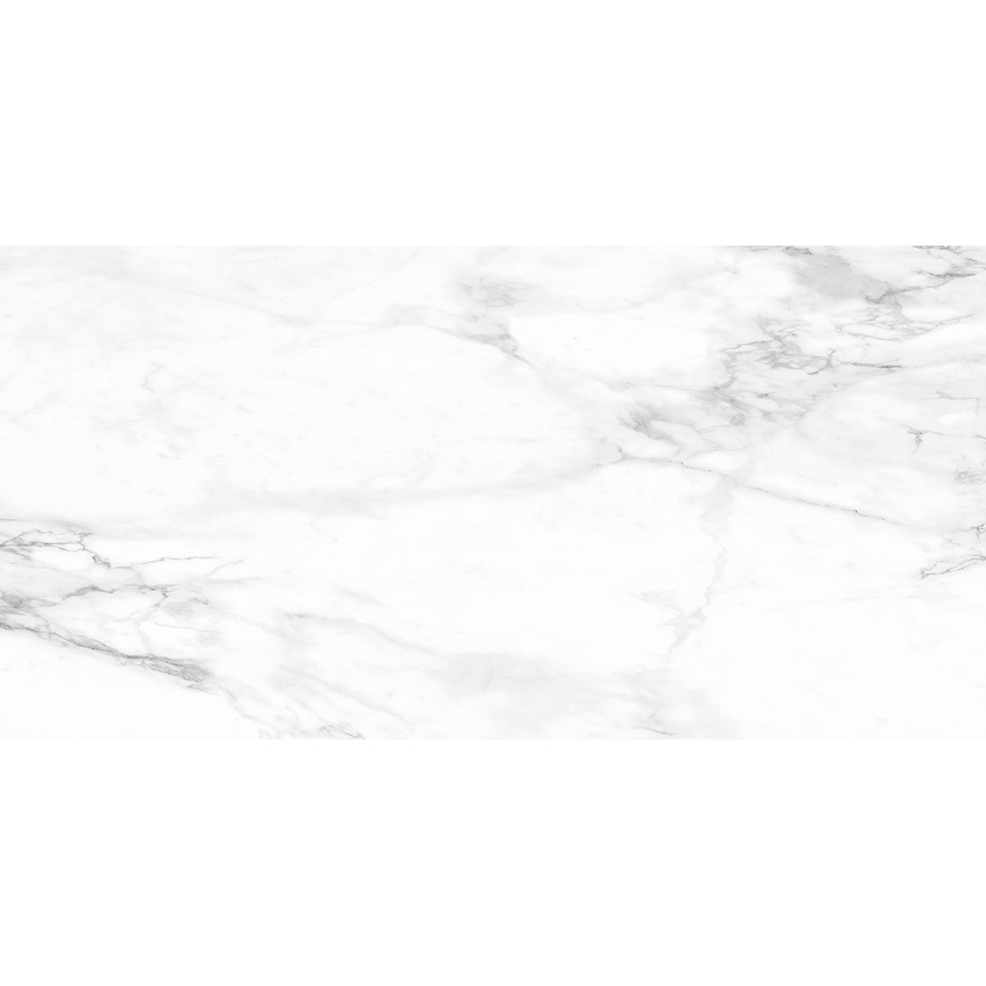 Real White Marble Effect Semi Polished Porcelain Wall & Floor Tile 60x120cm - TILES Paradise