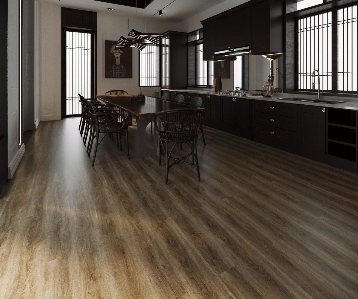 RegalStone Infinity Plank SPC Click Vinyl Flooring - Voyager Walnut - TILES Paradise