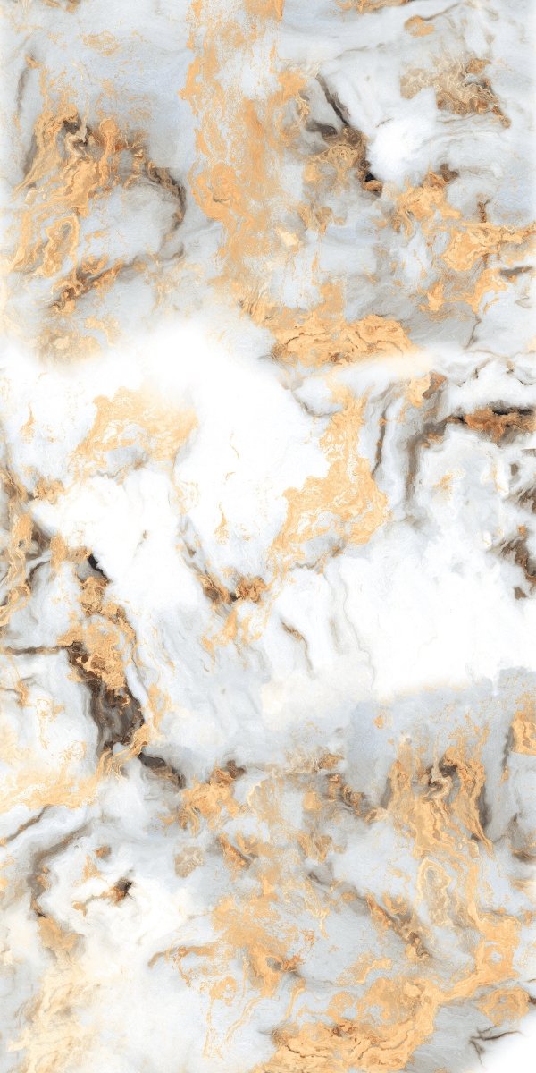 Sky Gold White Marble Effect Polished Porcelain 60x120cm Wall and Floor Tile - TILES Paradise