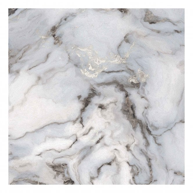 Sky Grey Marble Effect Polished Porcelain 60x60cm Wall & Floor Tile - TILES Paradise