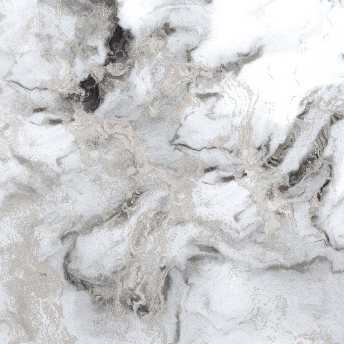 Sky Grey Marble Effect Polished Porcelain 60x60cm Wall & Floor Tile - TILES Paradise