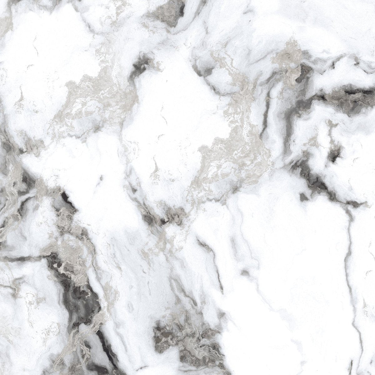 Sky Grey Marble Effect Polished Porcelain 60x60cm Wall & Floor Tile - TILES Paradise