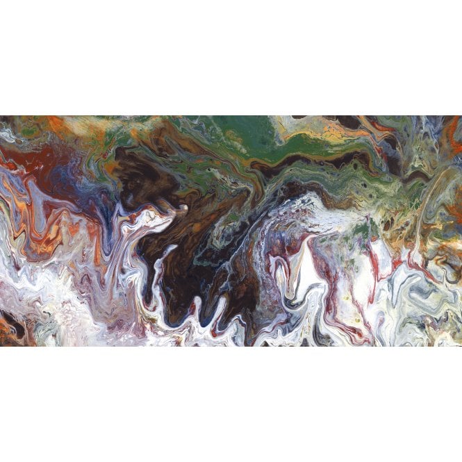 Splatter Wave Polished Porcelain Tiles 60x120cm Wall & Floor Tile - TILES Paradise