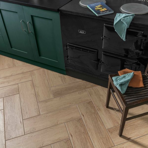 Alpine Natural Brown Wood Effect Matt 18.5x59.8cm Porcelain Wall and Floor Tile